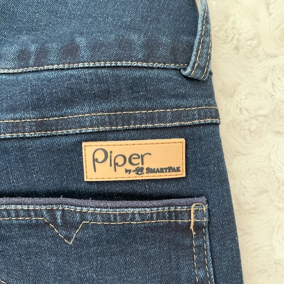 PIPER By SMARTPAK Stretch Denim Full Seat Breeches Riding Jeans - Picture 8 of 15